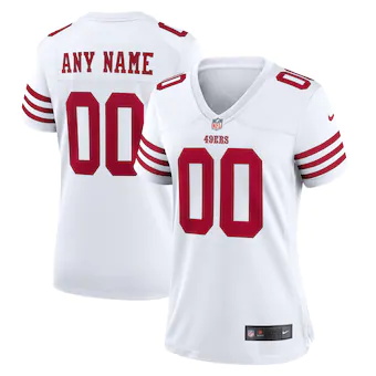 womens nike white san francisco 49ers game custom jersey_pi